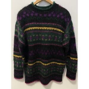 Vintage United Colors of Benetton Mohair Pullover Sweater Core Retro Size 48